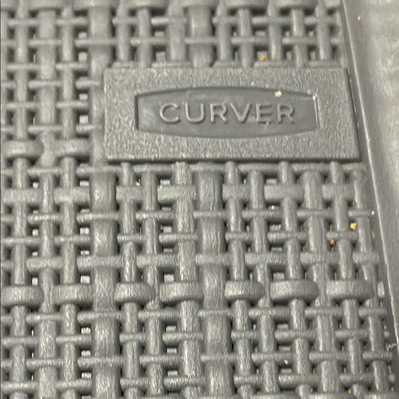 Curver Medium Jute Plastic Bin Dark Grey 6.9QT 12" x 9" Woven Look Storage - Picture 4 of 7